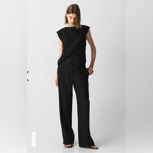 Theory Straight Pant in Linen-Viscose